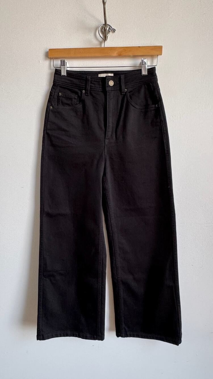 SÉZANE DENIM Black Wide Leg Jeans